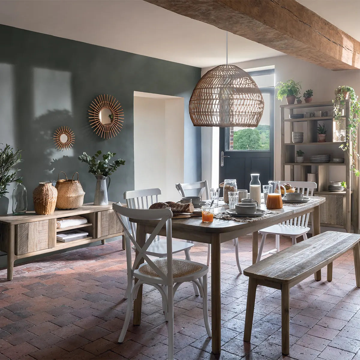 Bancă Atmosphera Banila, 150x37 cm, salcâm