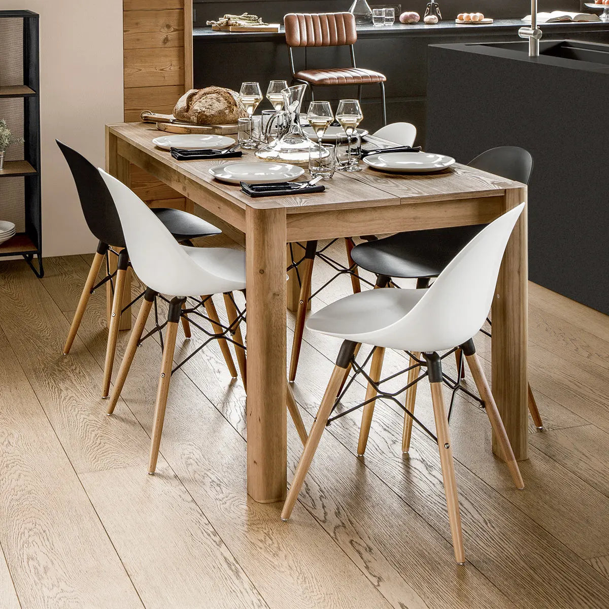 Masă de dining Arty, 160x80 cm, MDF