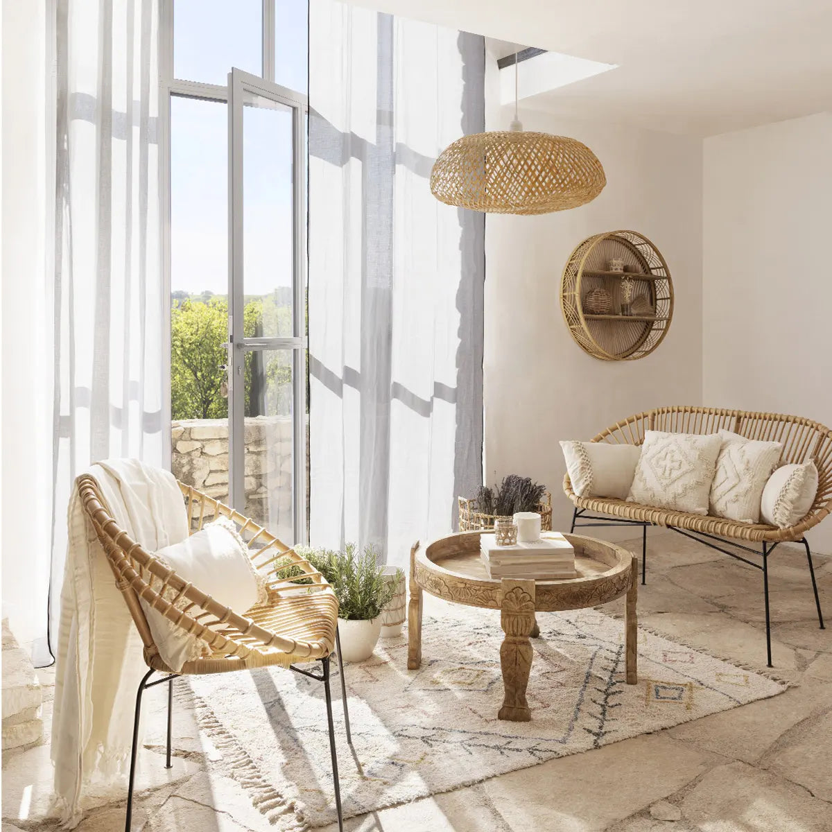 Masă de cafea Atmosphera Gypsy, lemn de mango