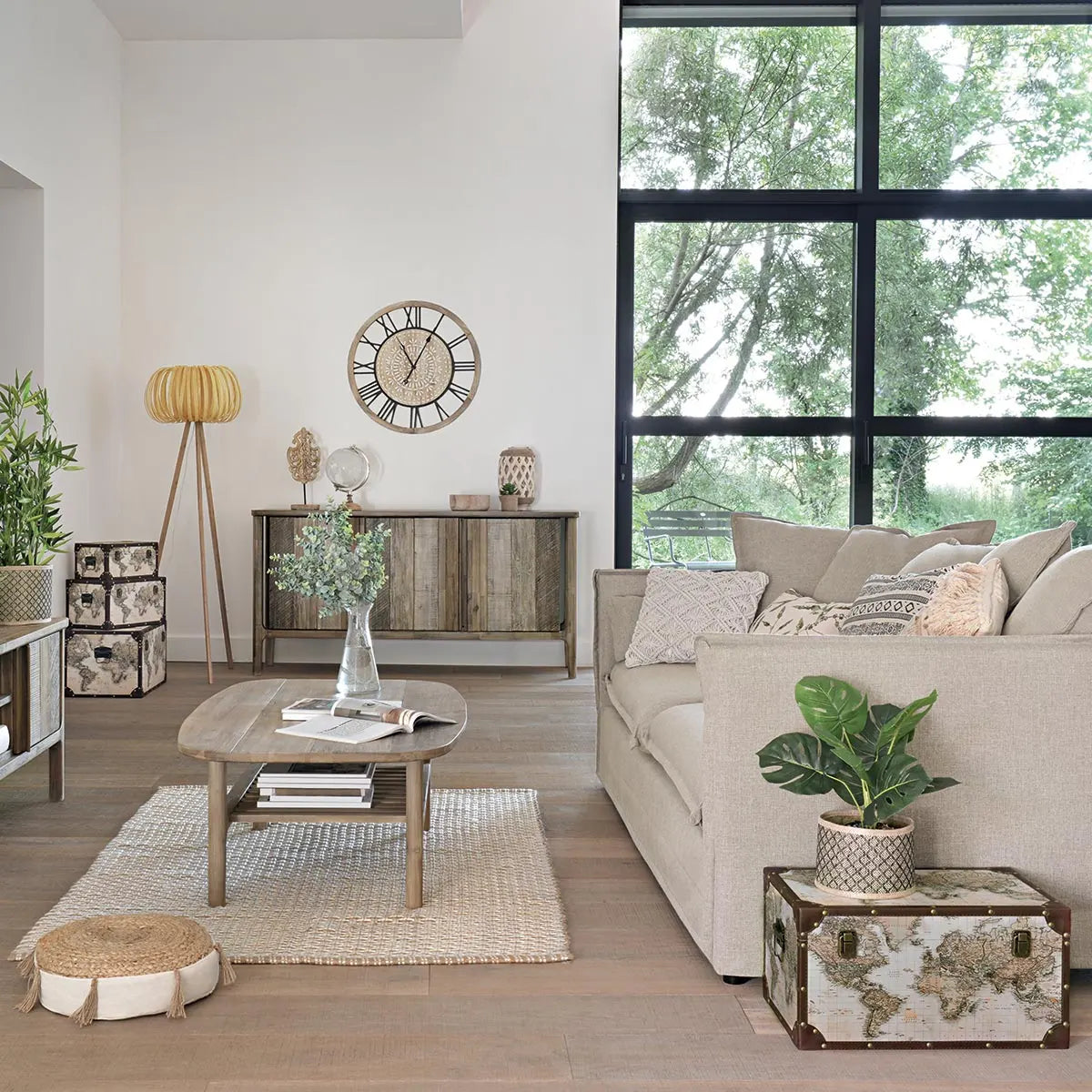 Set cutii depozitare Atmosphera Anzo, 4 buc, MDF