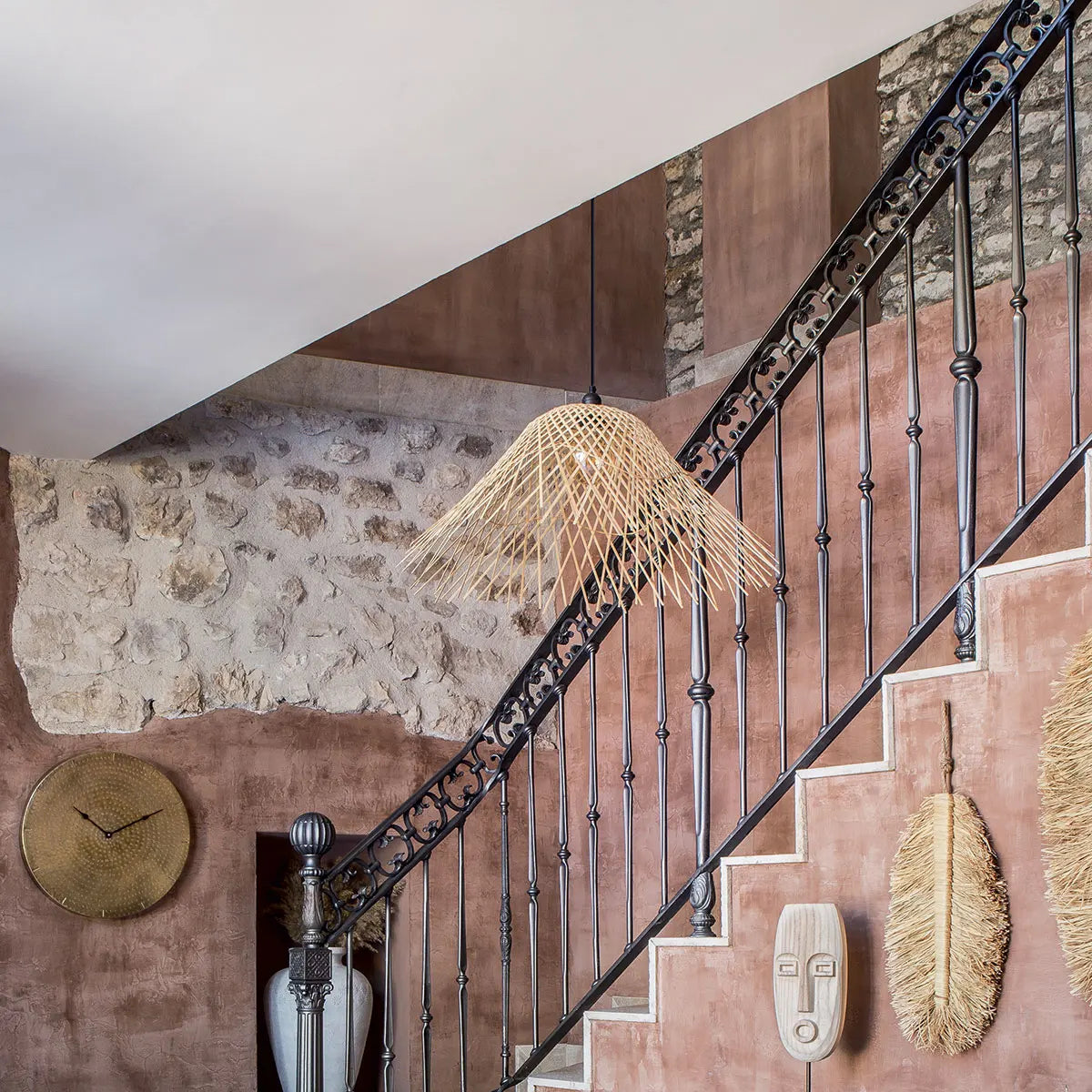 Pandantiv Atmosphere Moxa, 76 cm, Bambus