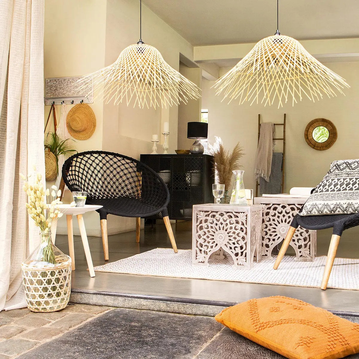 Pandantiv Atmosphere Moxa, 76 cm, Bambus