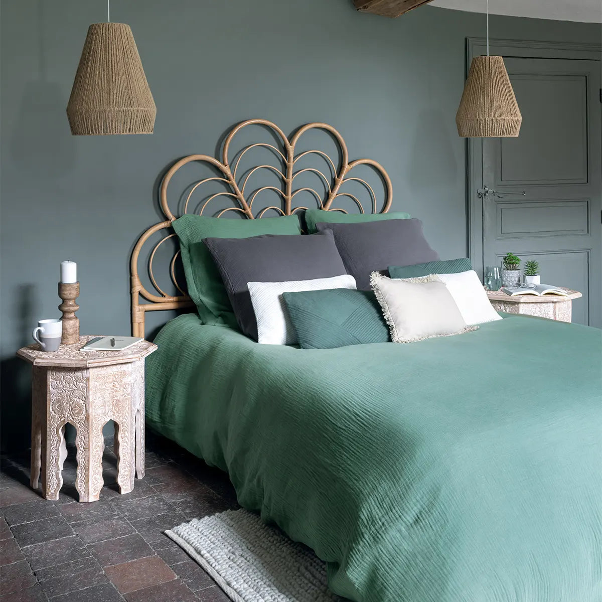 Placă Atmosphera Aoni, Ratan, 160x140 cm