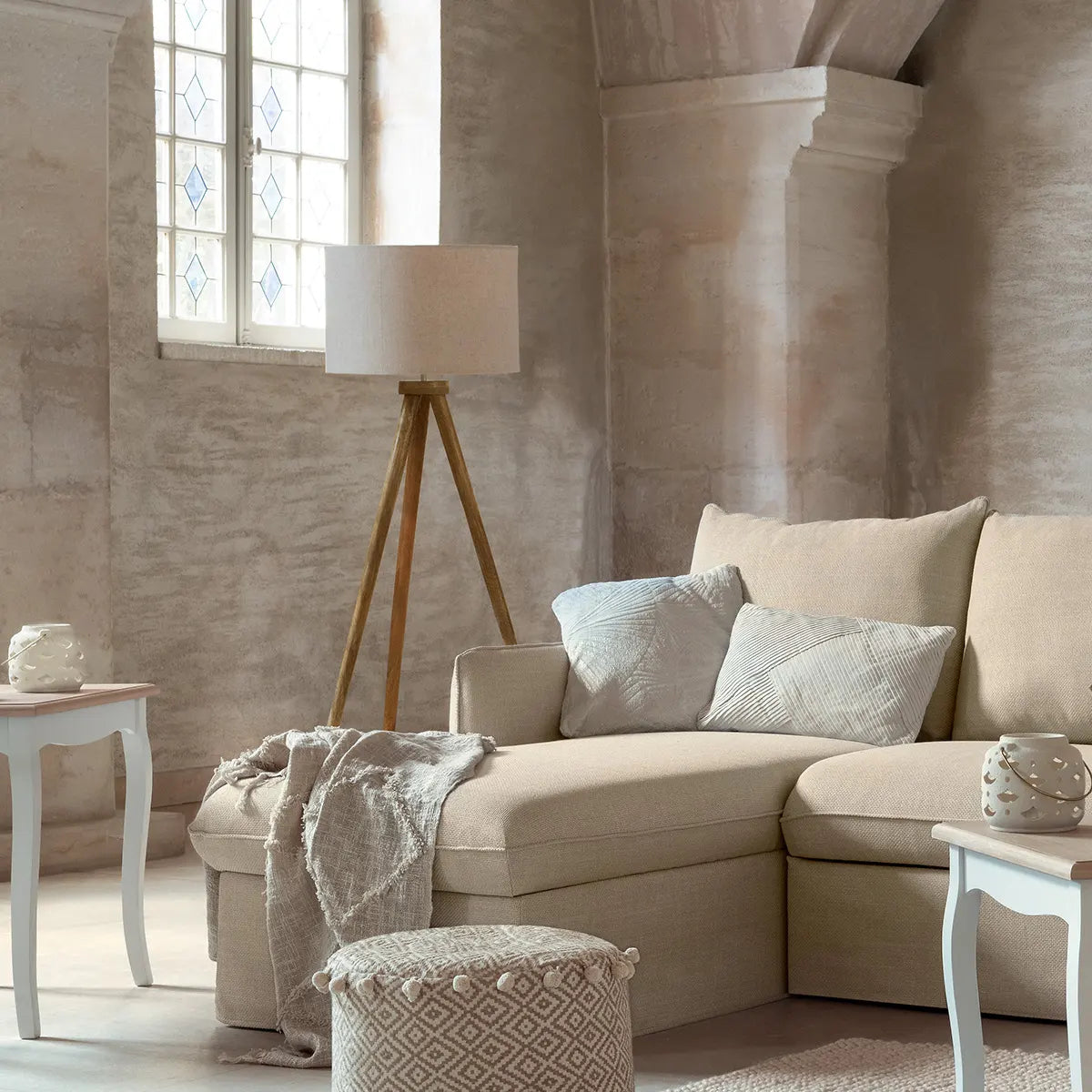 Felinar Atmosphera Olga, Lemn, Natural, 150 cm