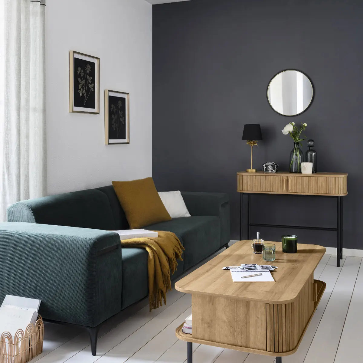 Masă de cafea Atmosphera Colva, 120x60 cm, MDF