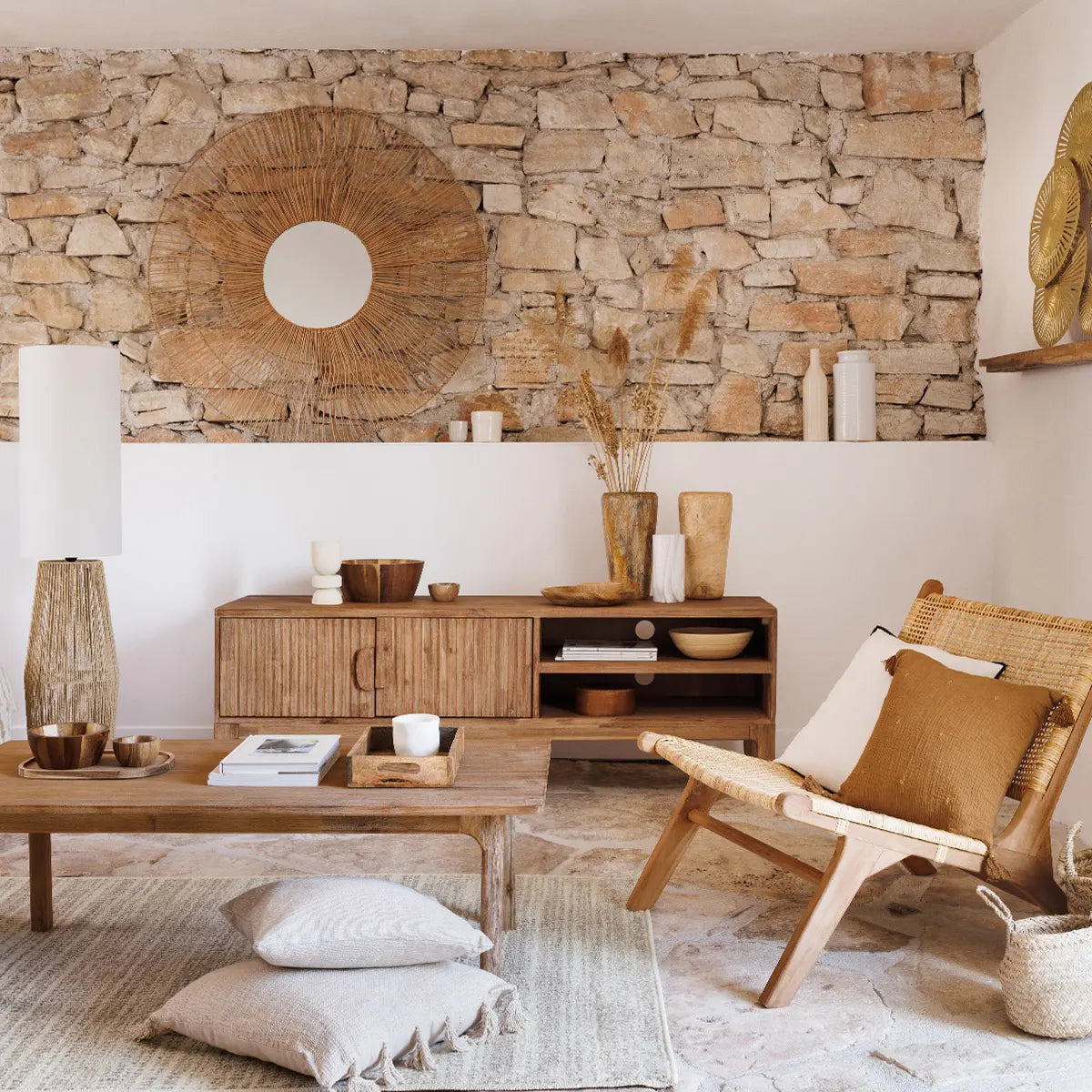 Comodă TV Atmosphera Sabor 160x45x55 cm, lemn de salcâm