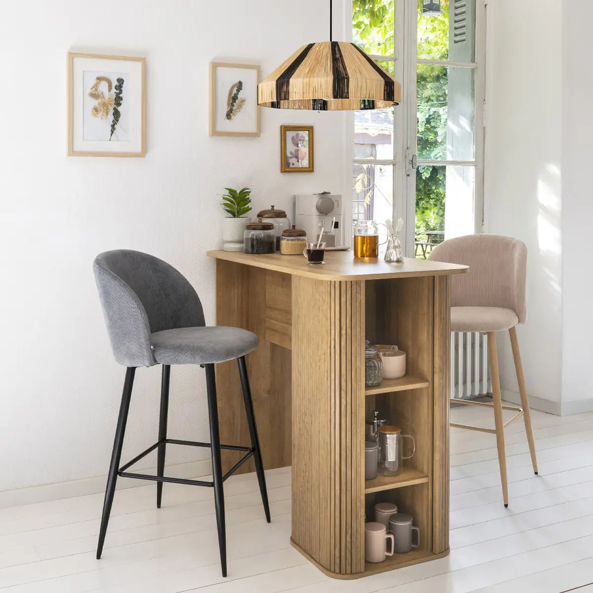 Scaun de bar cu atmosferă Celeste