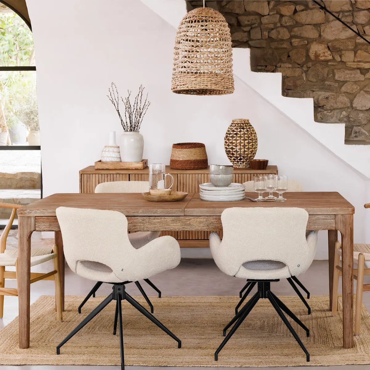 Lampă suspendată Atmosphera Sand, 37 cm, Zambilă de apă