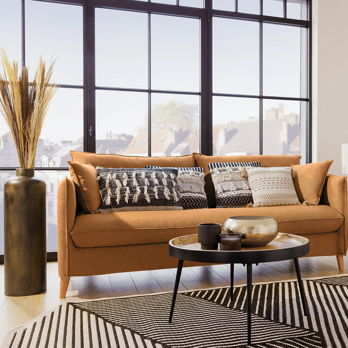 Vază Atmosferă Antică, Metal, 76,5 cm