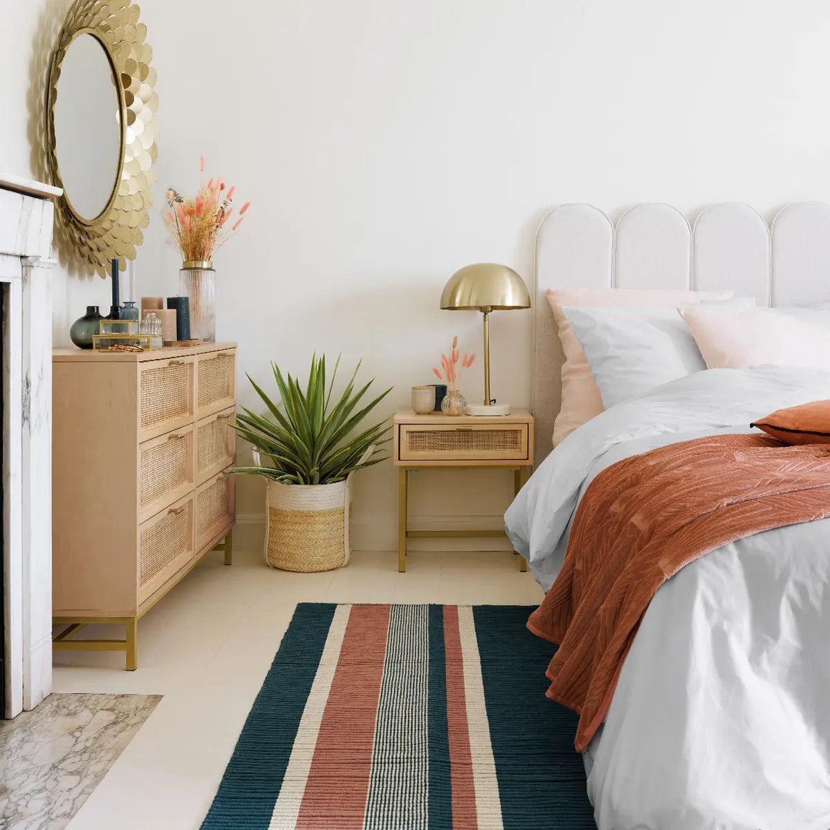 Lenjerie de pat Atmosphera Landiha, Percale, 260x240 cm