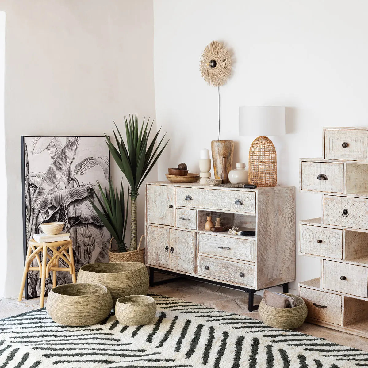 Set de coșuri pliabile Atmosphera Aliza