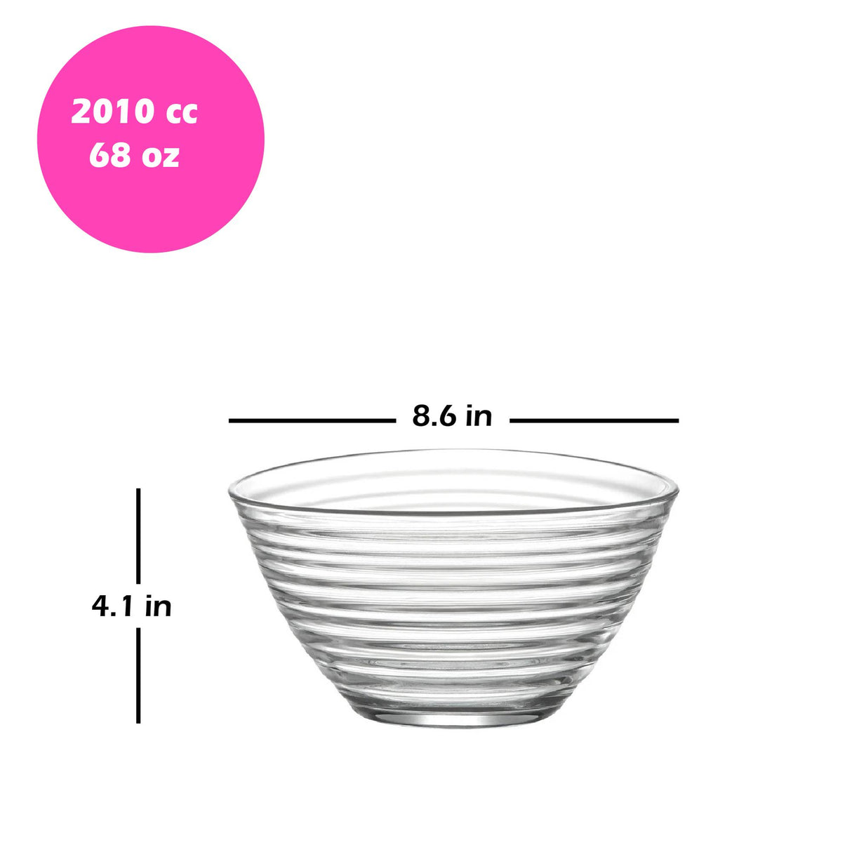 Set de boluri de sticlă LAV Derin, 200 ml, 6 buc.
