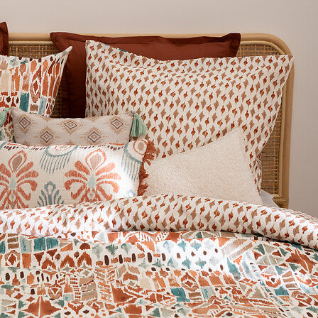 Lenjerie de pat Atmosphera Ikat, bumbac, 240x220 cm