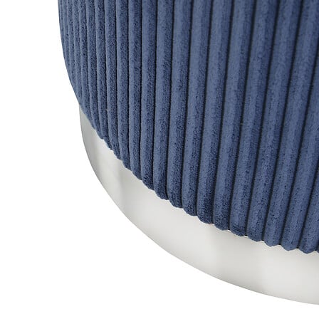 Puf Atmosphera Sylia, catifea de rapiță, Ø38 cm