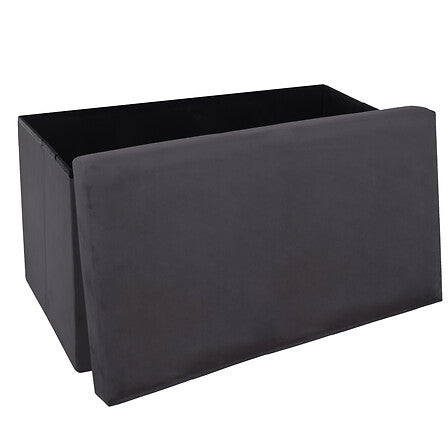 Bancă cu spațiu de depozitare Atmosphera Tess, Catifea, Pliabilă