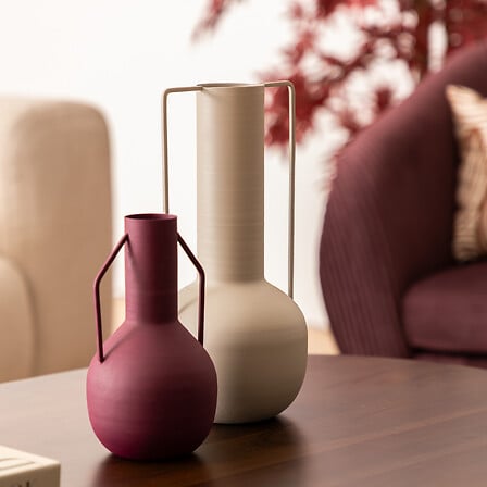 Vază Atmosphera Sylvain, 29 cm, bej