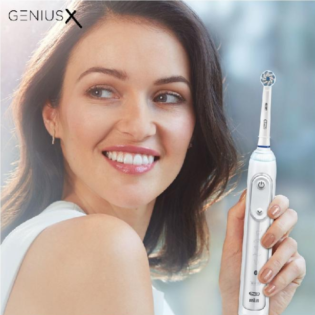 Periuță de dinți electrică Oral-B Genius X 80354130, Albă