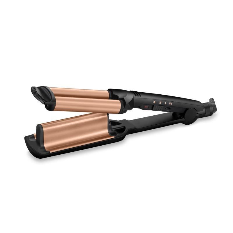 Ondulator ceramic BaByliss W2447E Deep Waver Touralin, Auriu/Negru
