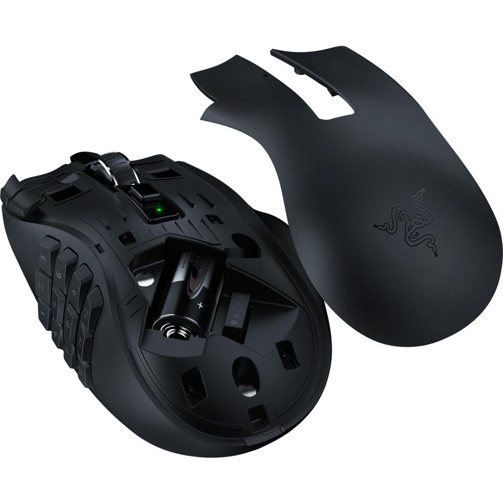 Mouse de gaming wireless Razer Naga V2 HyperSpeed, negru