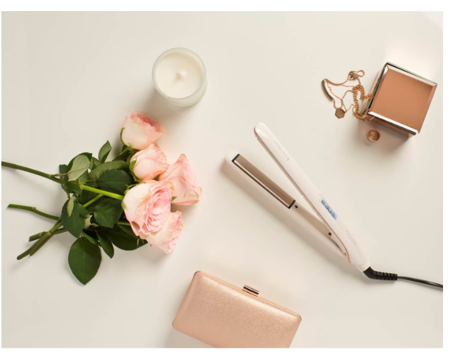 Placă de îndreptat părul Remington PROluxe S9100, plăci ceramice Ultimate Glide, OPTIheat, 230°, LCD, 9 setări de temperatură, încălzire rapidă, alb