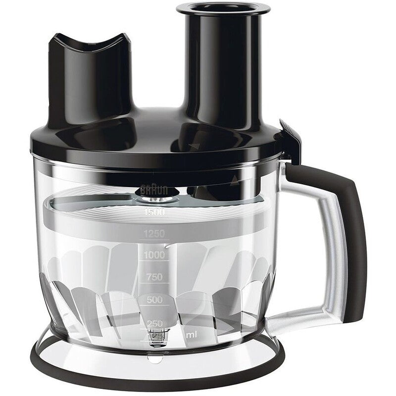 Blender Braun MultiQuick 5277 Vario, 1000 W, Cană gradată 0,6 l, Capacitate 1,5 l, Accesorii pentru piure, 21 de viteze + Turbo, Negru