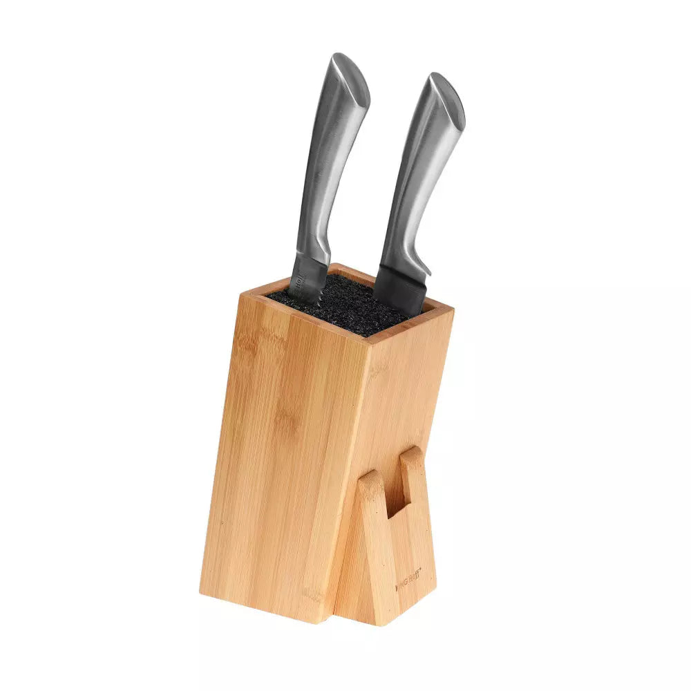 Suport pentru cuțite KingHoff 1558, Bambus, 10, 5x10, 5x25 cm