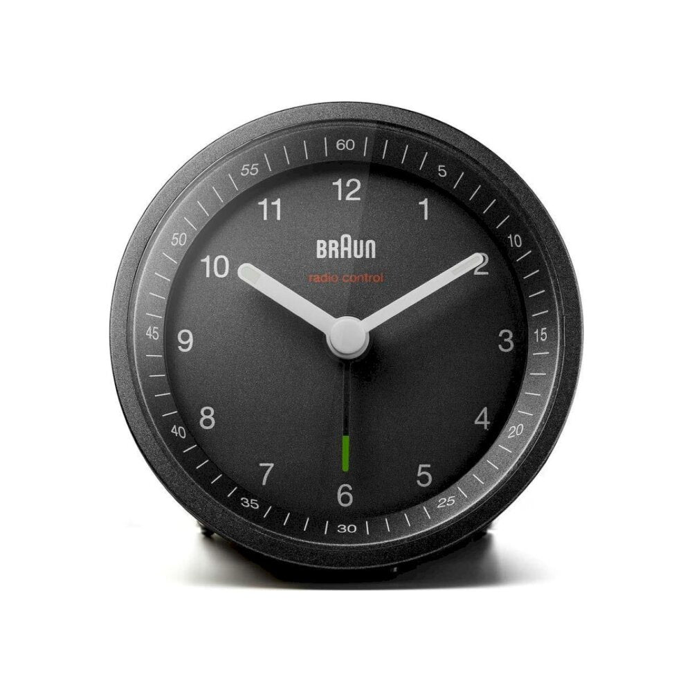 Ceas deșteptător radio-sincronizat Braun BC 07 B-DCF, Negru 8,0 cm