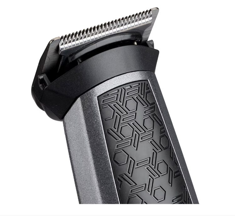 BaByliss MT727E Carbon Titanium Aparat de tuns multifuncțional 10 în 1, 10 accesorii, 3 capete, Funcționare fără baterii până la 60 de minute.