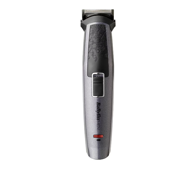 BaByliss MT727E Carbon Titanium Aparat de tuns multifuncțional 10 în 1, 10 accesorii, 3 capete, Funcționare fără baterii până la 60 de minute.