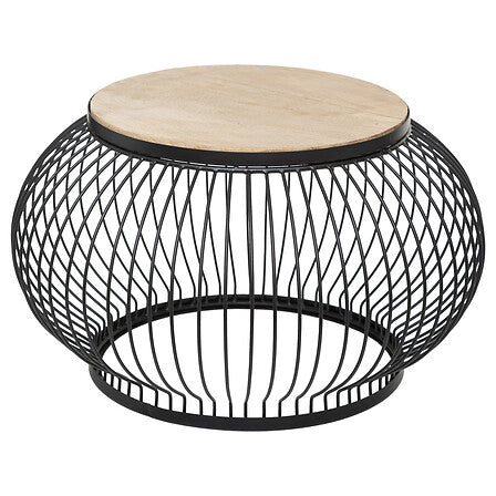 Masă de cafea Atmosphera Esther, lemn de mango, 2 bucăți