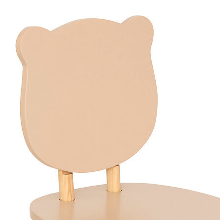 Scaun pentru copii Atmosphera Douceur Organic Bear, MDF, Maro