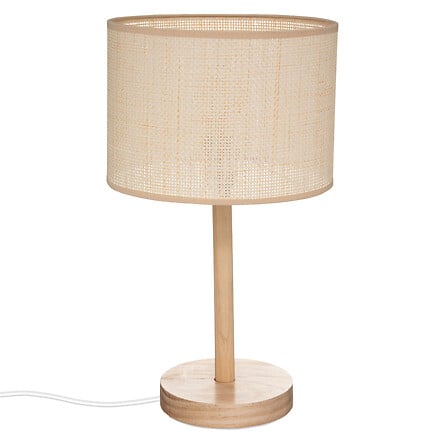 Lampă de masă Atmosphera Della, 42 cm, lemn natural