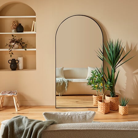 Oglindă Atmosphera Alice, 177x91 cm, MDF, Negru