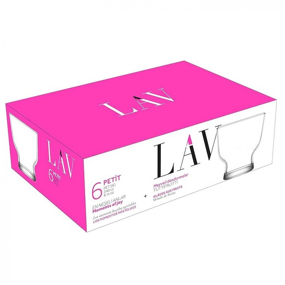 Set de pahare de înghețată LAV Petit, 240 ml, 6 buc.