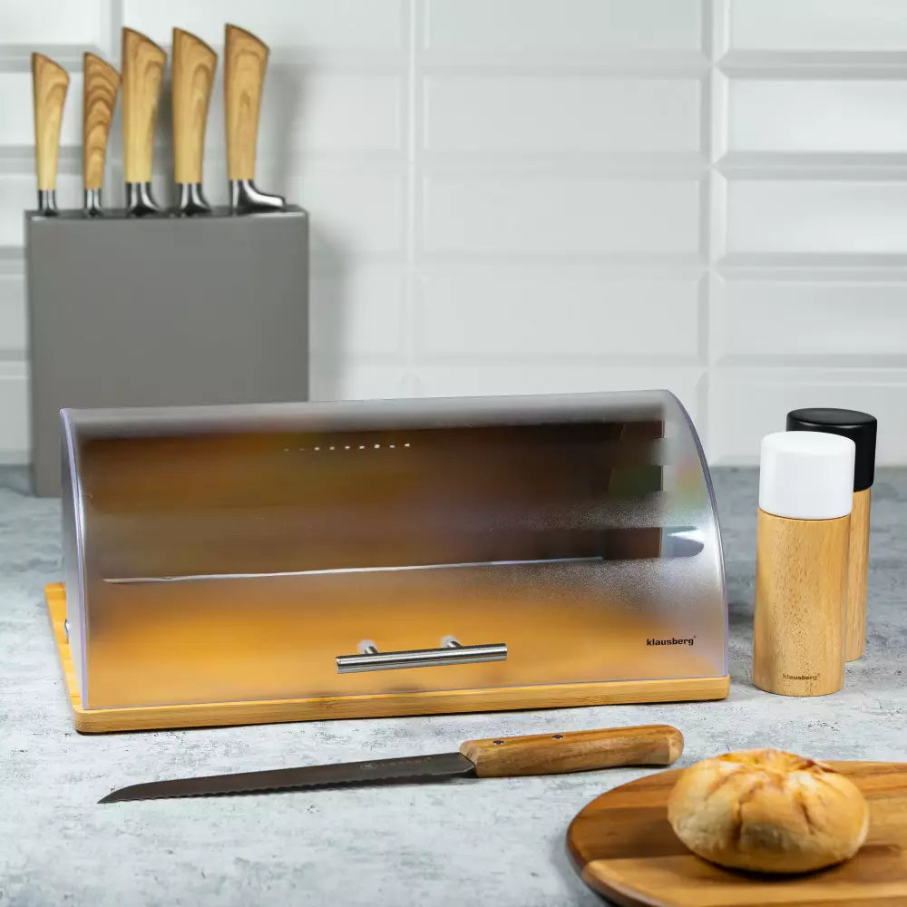 Cutie pentru pâine Klausberg 7096, 39 x 31 x 16,3 cm, Lemn, Ecologică