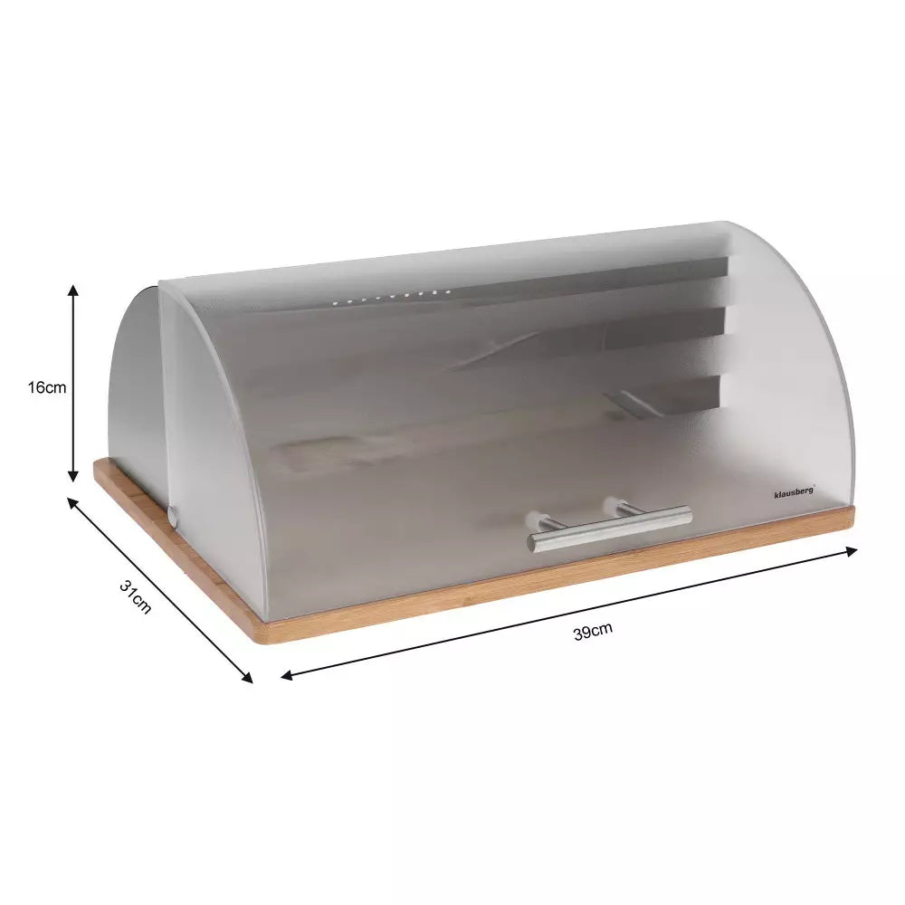Cutie pentru pâine Klausberg 7096, 39 x 31 x 16,3 cm, Lemn, Ecologică