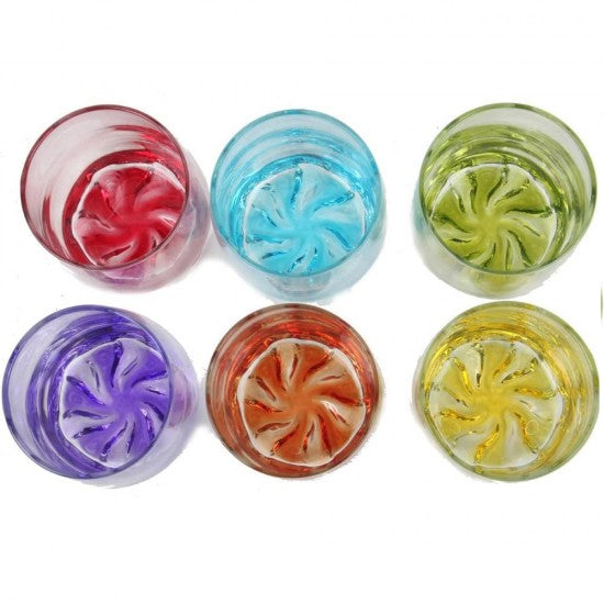 Set pahare lichior LAV Adora, 80 ml, 6 buc, diverse culori