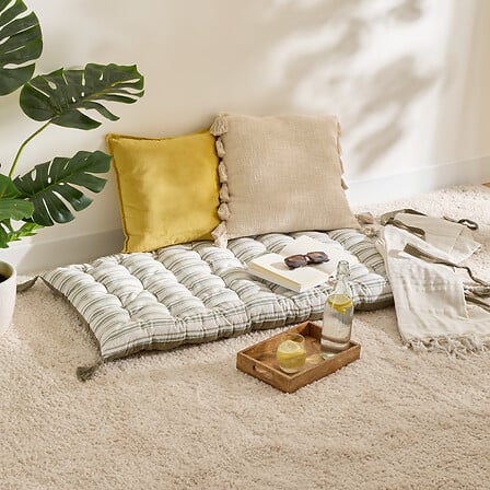 Матрак за под atmosphera Groove, Райе, Зелен, 60×120 cm