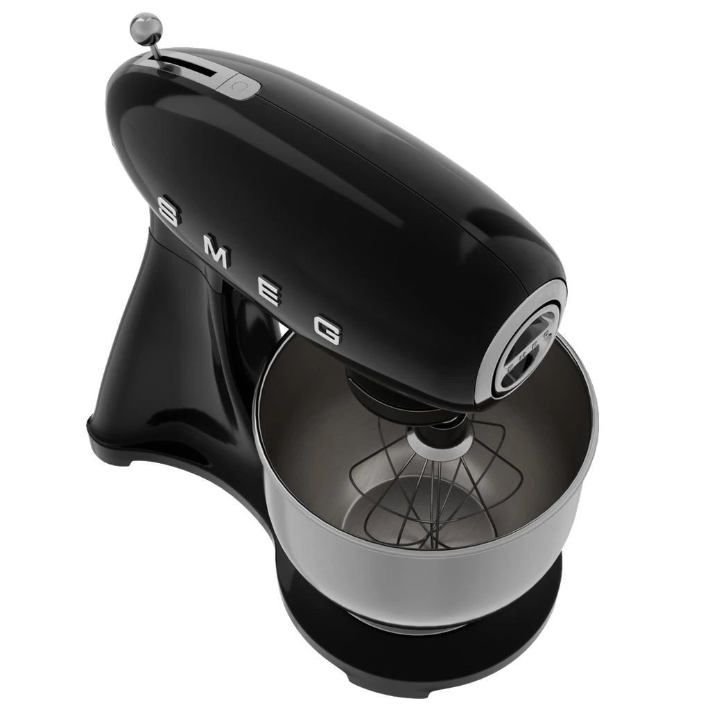 Mixer planetar Smeg SMF03BLEU, 800 W, bol 4,8 l, negru