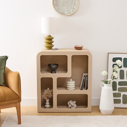 Comodă Atmosphere Soleya, 4 rafturi, MDF, 75x30x85 cm