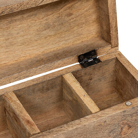 Cutie pentru depozitarea ceaiului Atmosphera Naim, 32cm, Mango