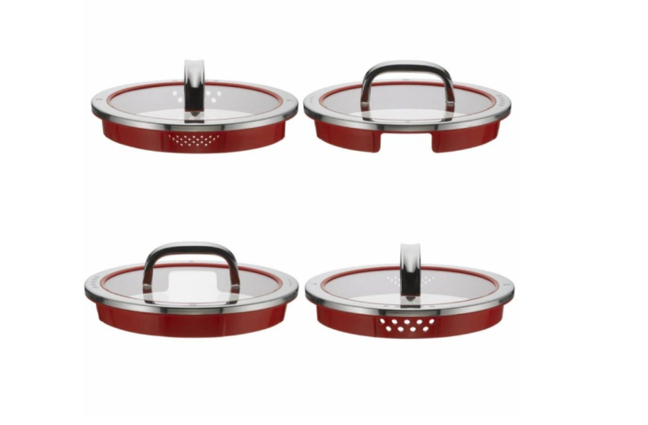 Set de cratițe WMF cu capac, inox, 9 piese