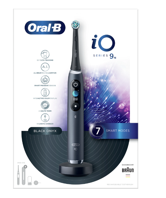 Periuță de dinți electrică Oral-B i9, cu inteligență artificială, neagră