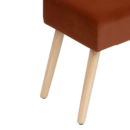 Bancă Atmosphera Tess, Catifea, Chihlimbar, 100x35 cm