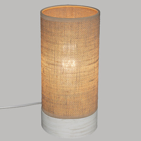 Lampă de masă Elva, 27 cm, lemn natural