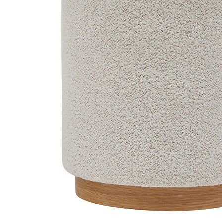 Puf Atmosphera Nesky, Alb, Ø41 cm