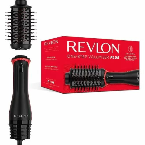 Perie electrică REVLON One-Step Volumiser PLUS RVDR5298E, cap detașabil, 4 niveluri, tehnologie ceramică cu turmalină