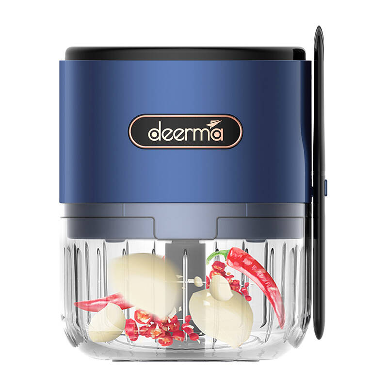 Tocător electric de legume Deerma JS100, 40W, 150 ml, Albastru