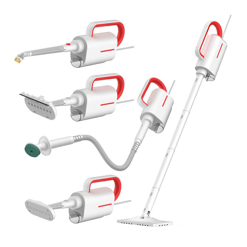 Aparat de curățat cu abur multifuncțional Deerma ZQ610, 1300W, 230ml, 105°C, cablu 4m, alb