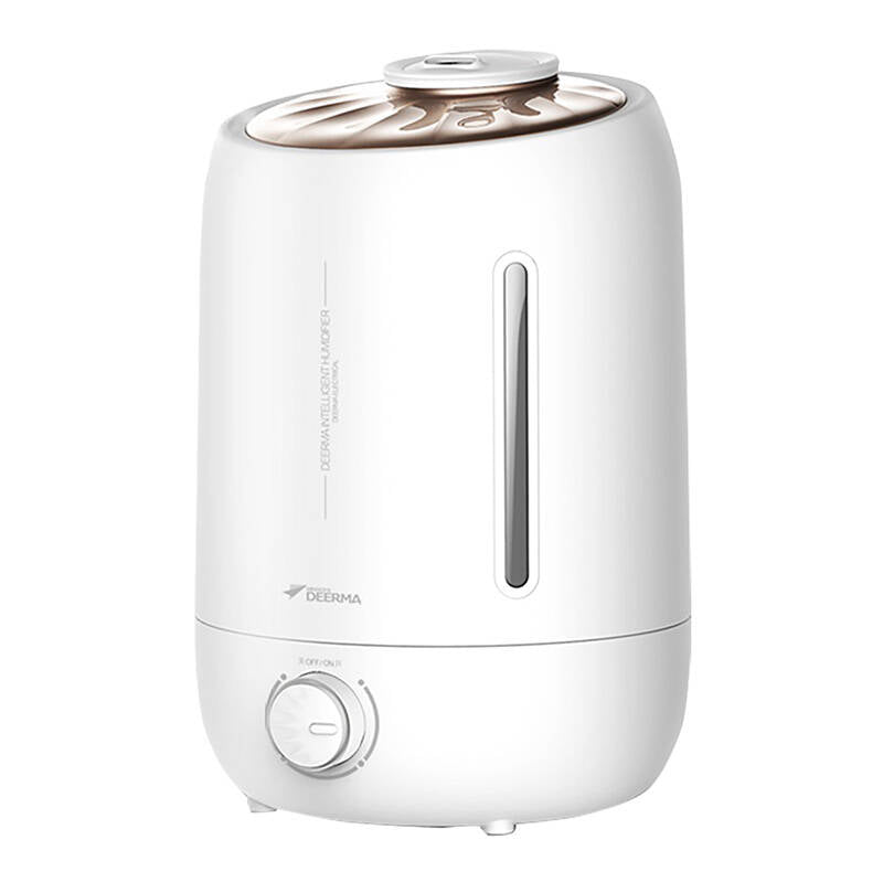 Purificator de aer Deerma F500, 25W, Capacitate 5 l, 300 ml/h, Silențios, Aromaterapie Alb
